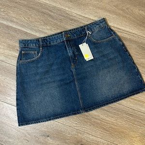 NWT Boden Denim Mini Skirt